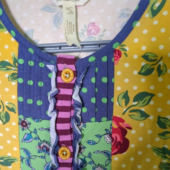 Matilda Jane Choose Your Own Path Setting Sun Tunic Cardigan Size 10 Mixed Print - Picture 3 of 8